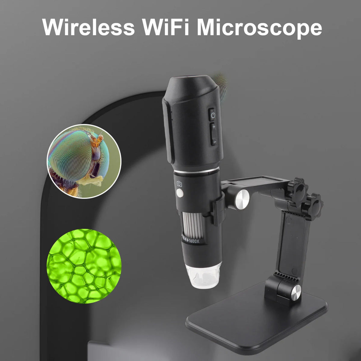 Portable Wifi Digital Microscope 50X-1600X Handheld LED Magnifier 2MP Zpaxo