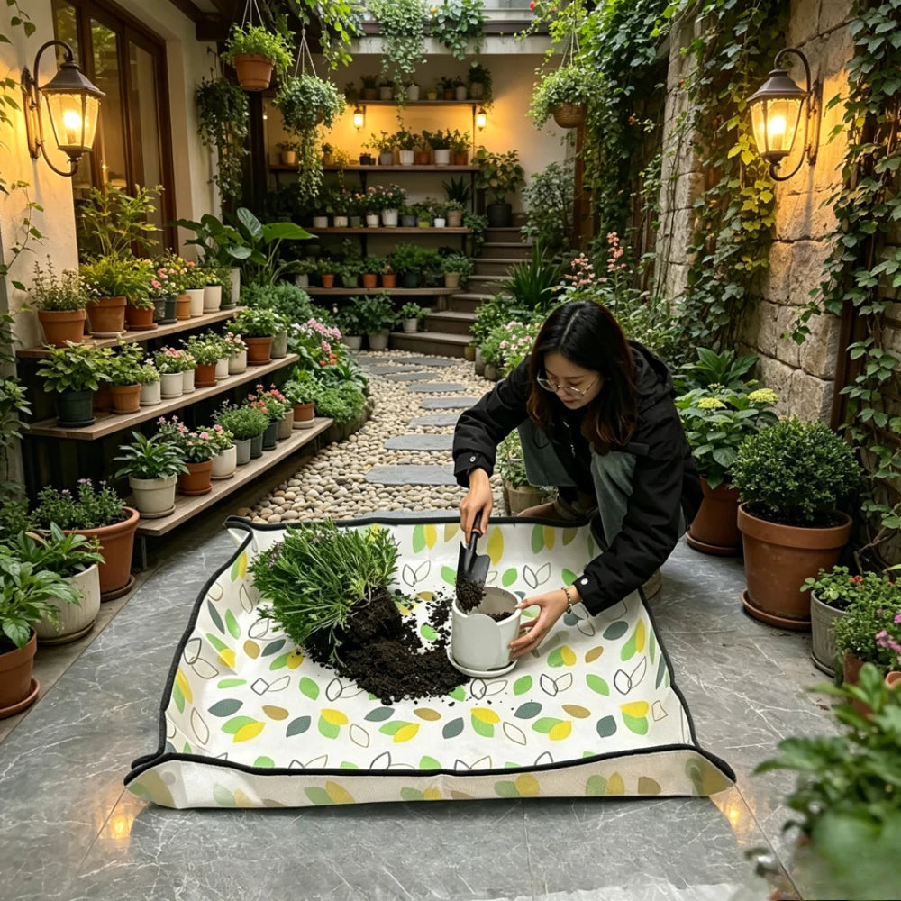 Waterproof Potting Mat Indoor Plant Transplanting Dirt Control Zpaxo