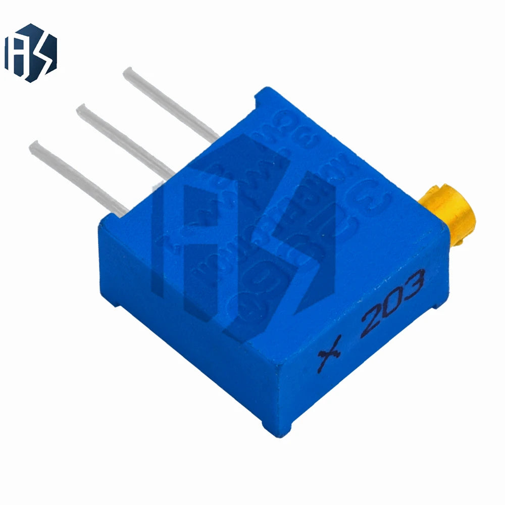 10PCS 3296 Trimpot Assortment: 3296X Trimmer Potentiometers – 50Ω, 100Ω, 1KΩ to 100KΩ, 1MΩ Resistance Values Zpaxo