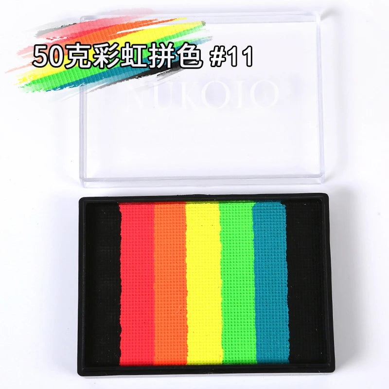 Facial Body Paint Palette Non-toxic Rainbow Water-soluble Festival Zpaxo 11