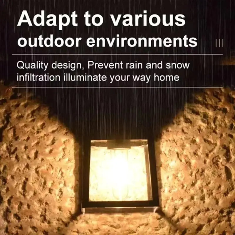 Solar Energy Wall Lamp Outdoor Courtyard Lamp Outdoor Waterproof Lighting Street Lamp Balcony Lamp Garden Solar Ambient Lamp Zpaxo