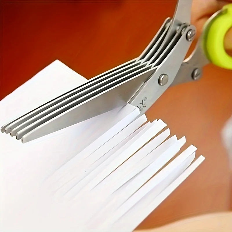 Multifunctional Stainless Steel Kitchen Scissors 5 Layers Quick Zpaxo