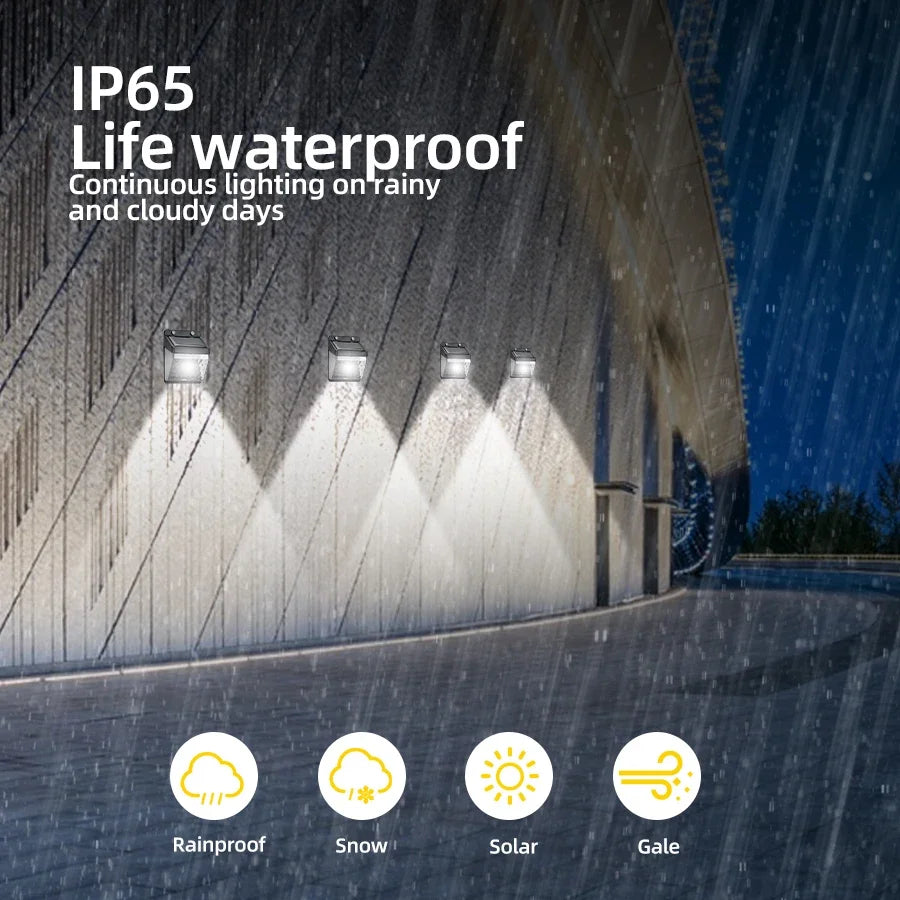 Solar LED Outdoor Light Garden Street Waterproof Human Sensing Home Zpaxo