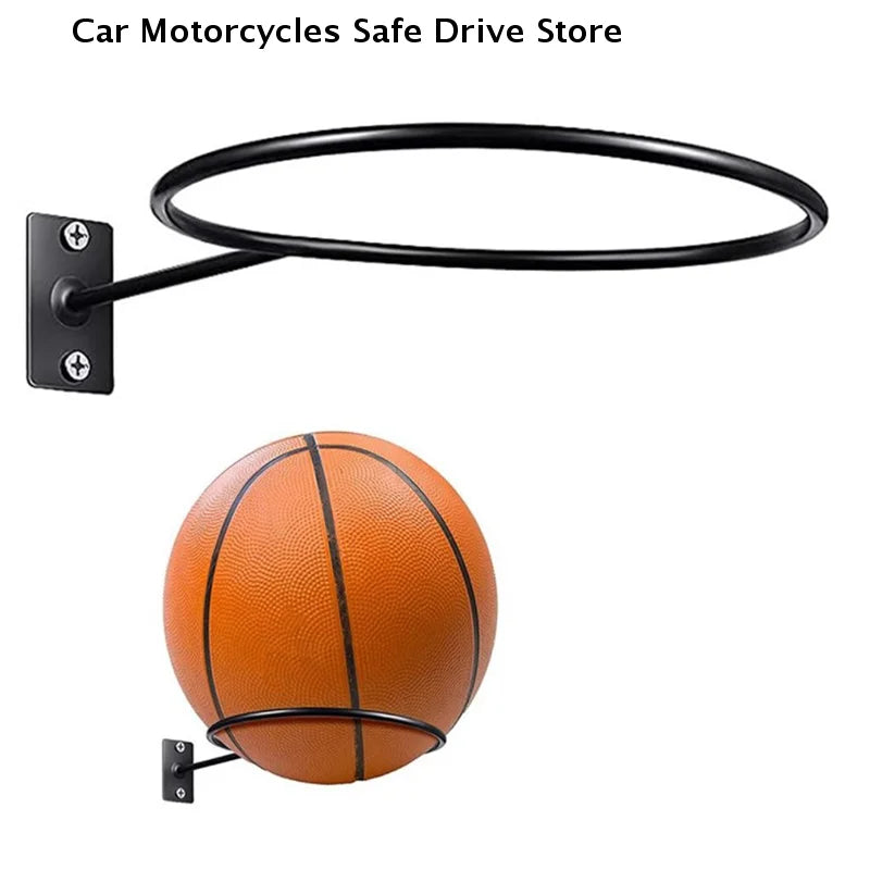 CM1Pcs Metal Ball Storage Rack Wall Mounted Holder Space Saving Zpaxo
