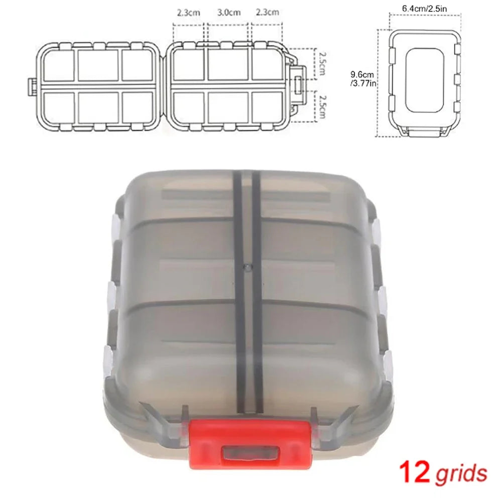 Tcare Portable Pill Case Folding Medicine Drugs Pills Capsule Tablet Zpaxo Gray