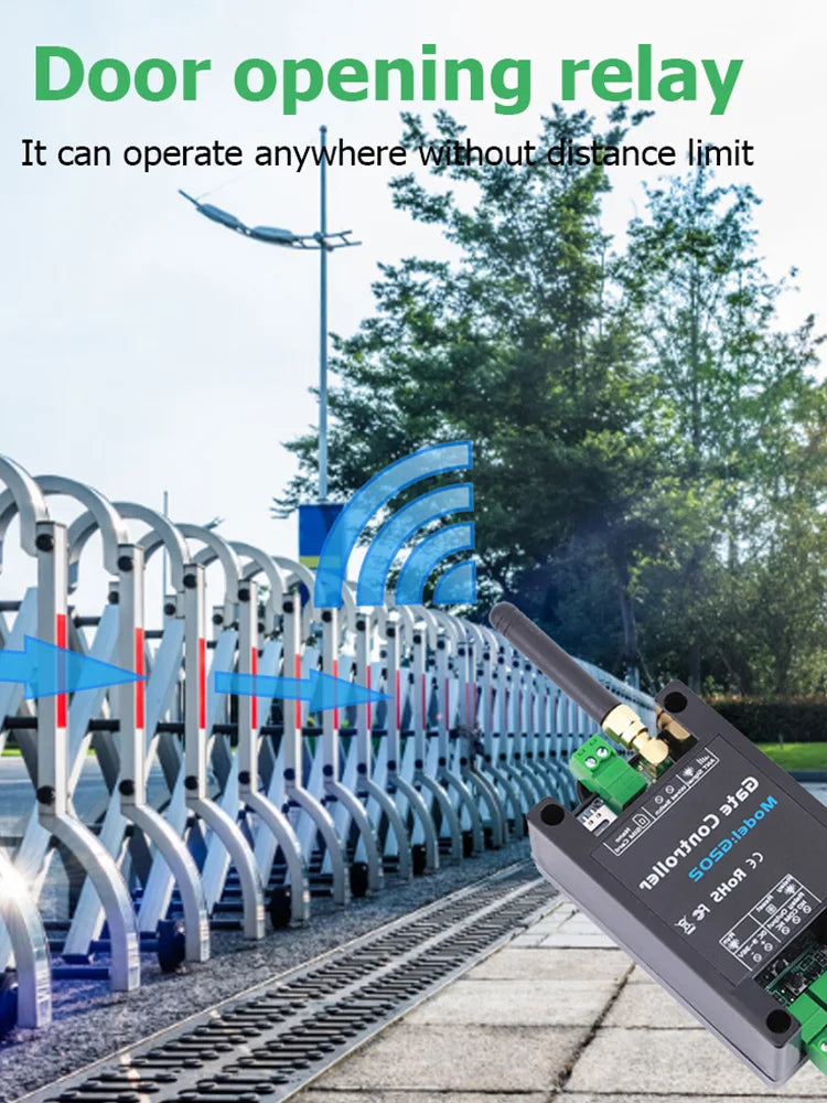 GSM Gate Door Opener Relay Switch Mobile Phone Remote Controller Call Zpaxo