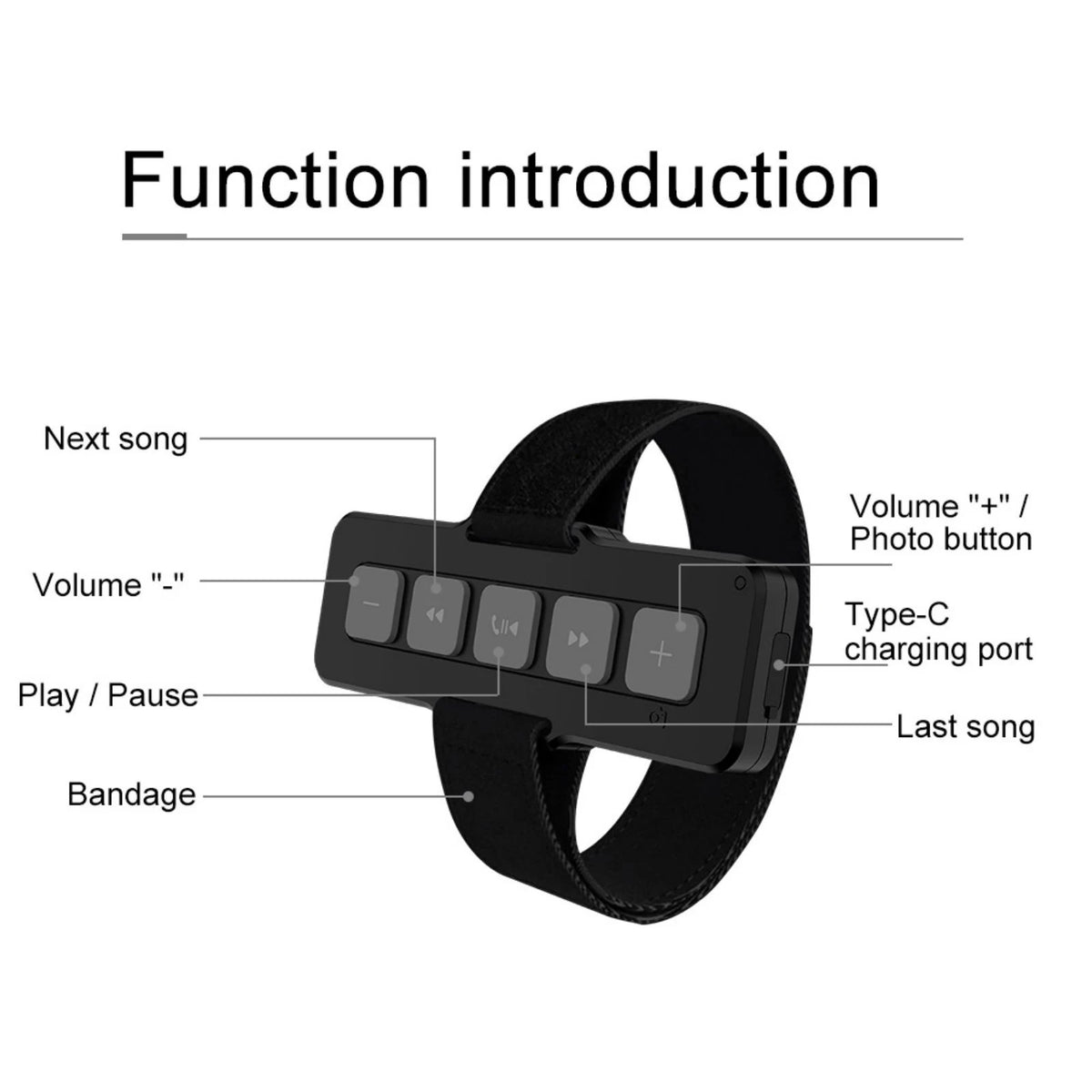 Waterproof Bluetooth Buttons Car Steering Wheel Switch Motorcycle Zpaxo