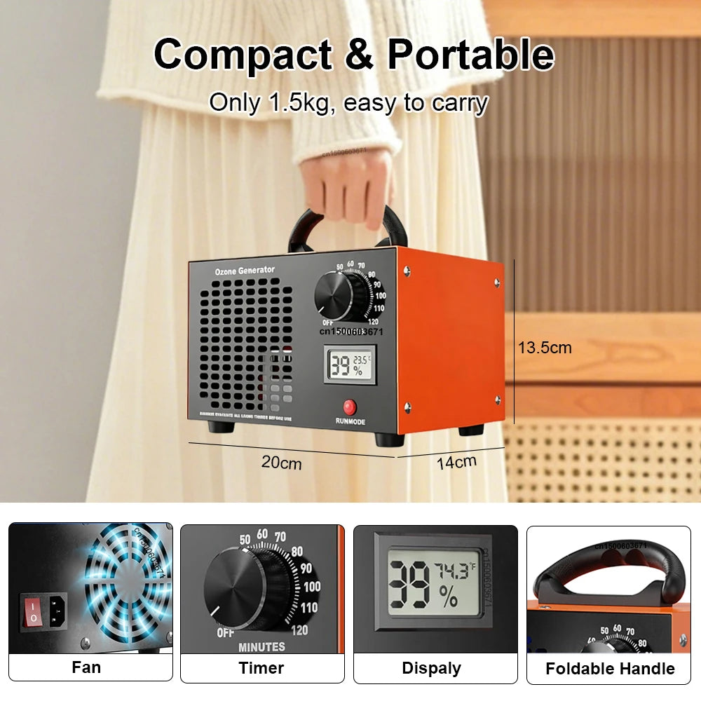 Ozone Generator H Machine Home Air Purifier Remove Odor Formaldehyde Zpaxo