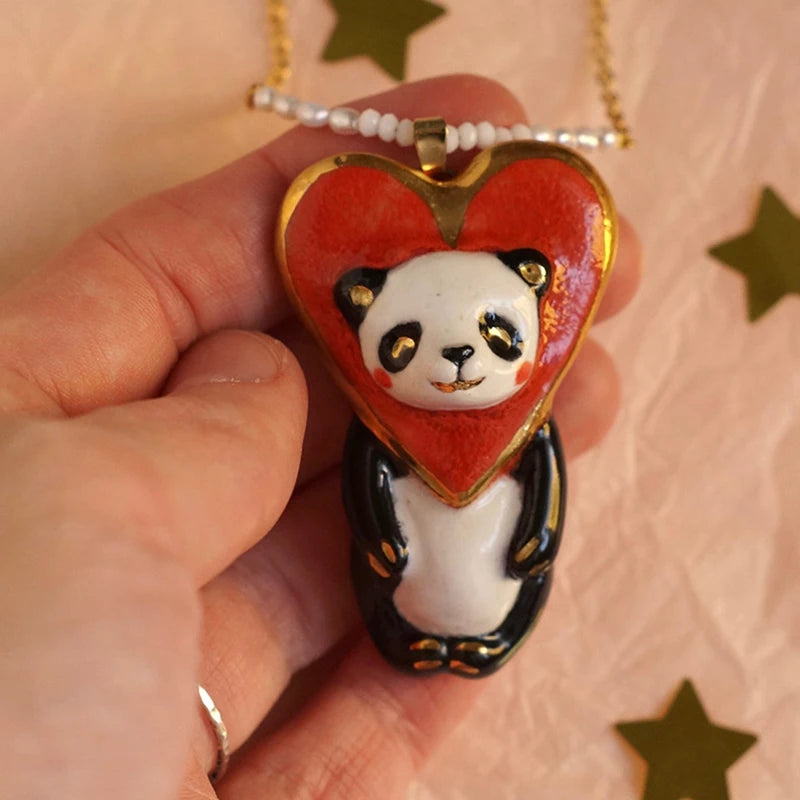 Vintage Cute Cartoon Animal Pendant Necklace Women Retro Fashion Zpaxo A6