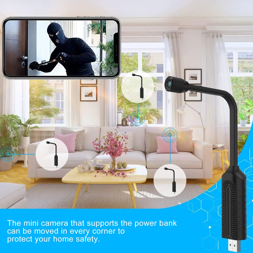 USB Mini Wifi Wireless Camera Security 1080P Accurate Reproduction Zpaxo