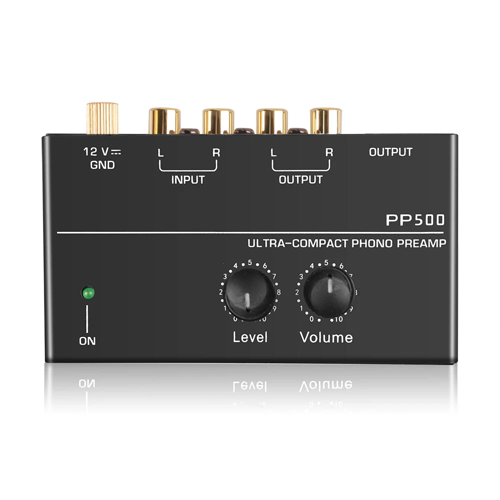 Ultra-compact Phono Preamp Pre Amp Preamplifier Level Volume Control Zpaxo