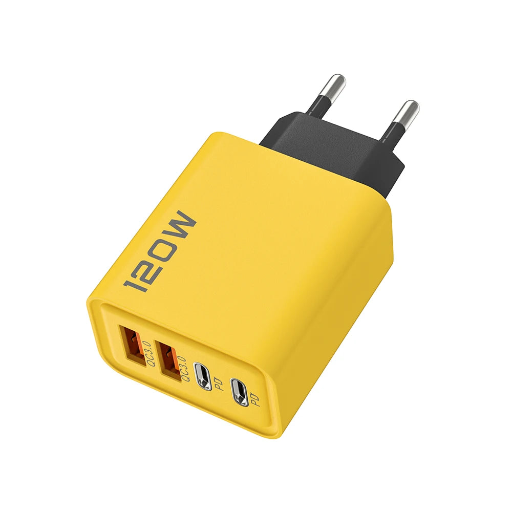 USB C PD Charger Quick Charge 3 0 Phone Chargers Adapter Iphone 16 15 Zpaxo A Yellow EU