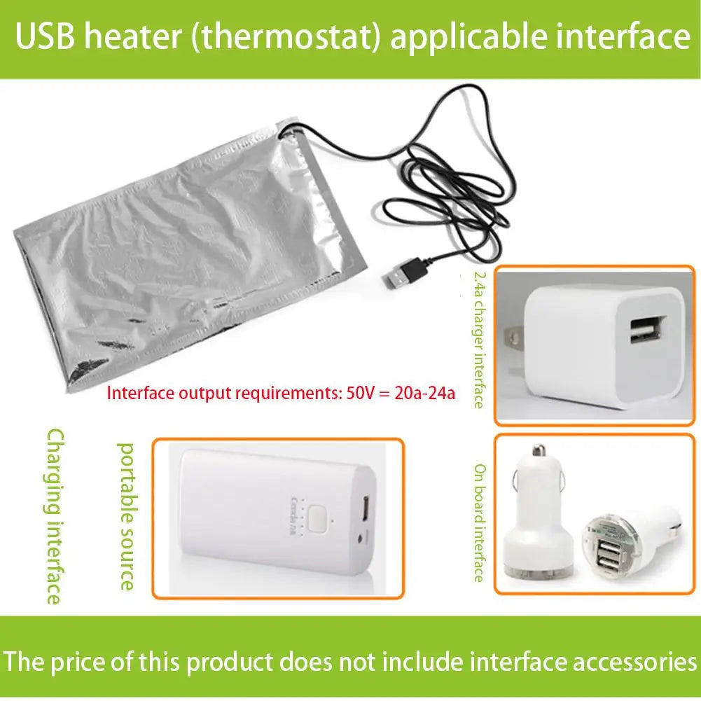 Milk Bottle Thermal Heater Pad Lightweight Lunch Box Warmer Zpaxo