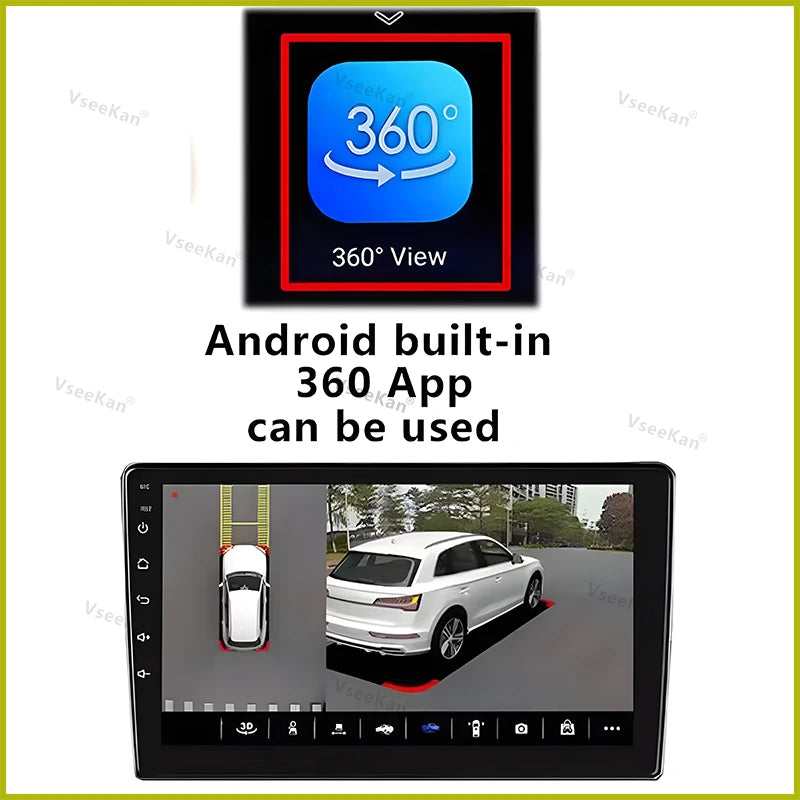 WDR 360 Camera Android Multimedia Panoramic System Built-in 360App 8K Zpaxo