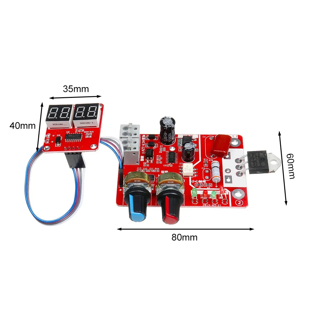Spot Welding Machine Control Board Adjustable Time Current Zpaxo