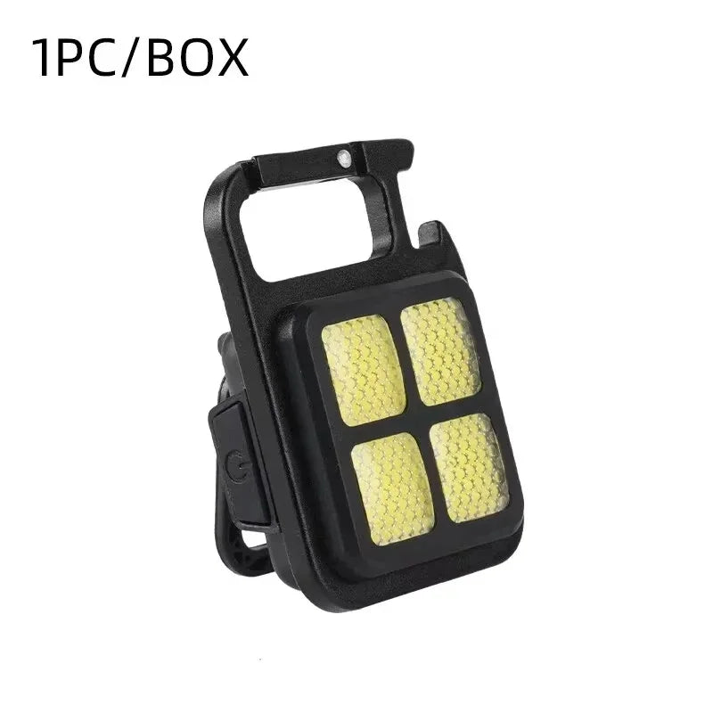 Mini Keychain Flashlight Rechargeable Camping Lamp Safety Warning Zpaxo MIni work Lamp