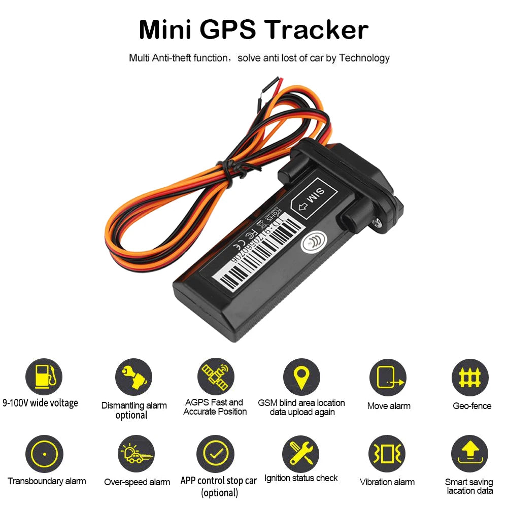 Mini Waterproof GSM GPS Tracker Motorcycle Vehicles Tracking Device Zpaxo
