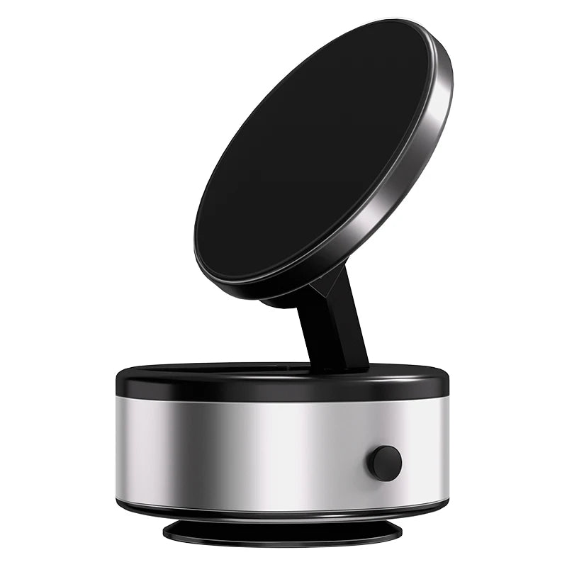 Car Mount Mobile Phone Holder Magnetic Black Technology Universal Adsorption Bracket for iPhone Samsung Vacuum Adsorption Stable Zpaxo X10 silver
