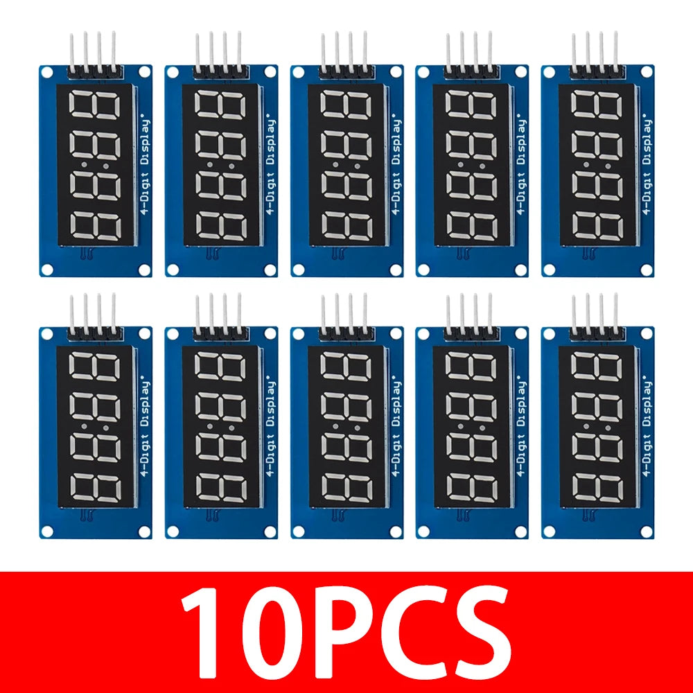 tm1637 4 Bits Digital LED Display Module Arduino 7 Segment Clock RED Zpaxo 10PCS