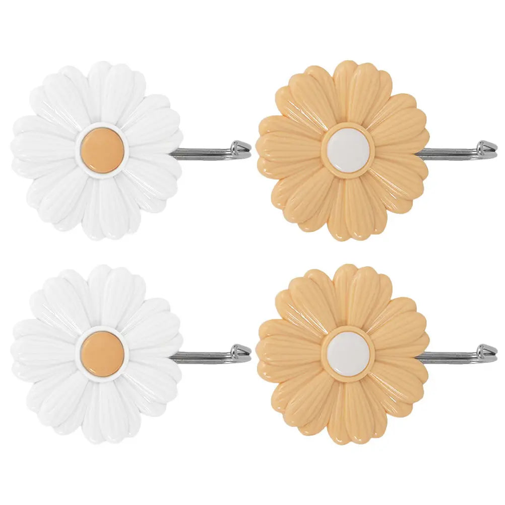 Small Wall Hooks Adhesive Daisy Flower Decorative Hook Backpacks Zpaxo