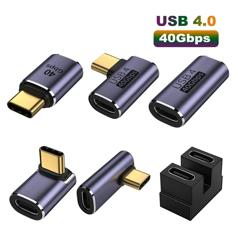 USB4 0 Adapter USB C Converter 40Gbps Fast Data Male Female Laptop Zpaxo