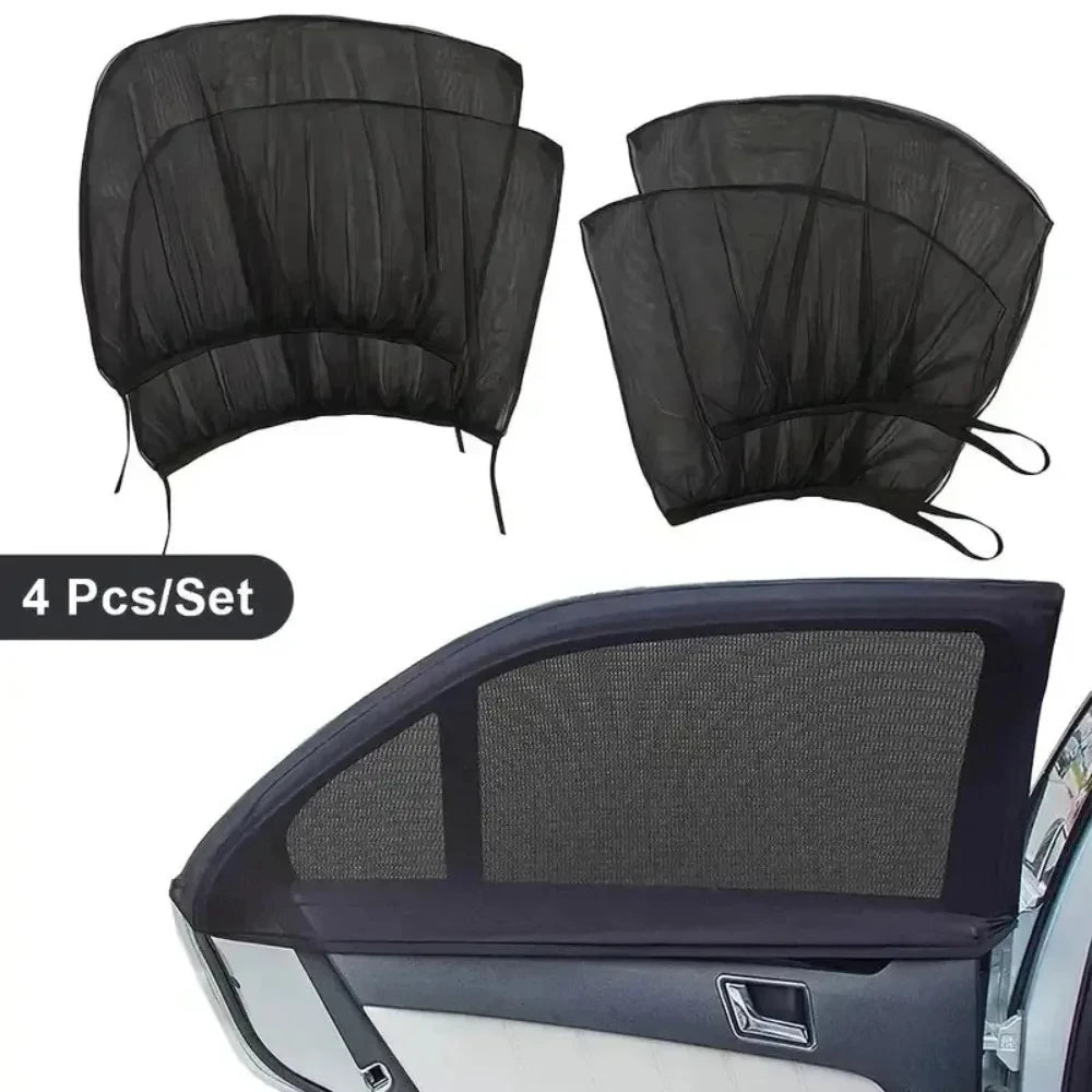 4-piece Window Screen Premium Sunshade Breathable Mosquito Net Front Zpaxo SUV-4 piece set