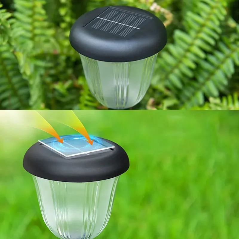 Solar Lights Outdoor Garden Colorful Warm Light Lantern Waterproof Zpaxo