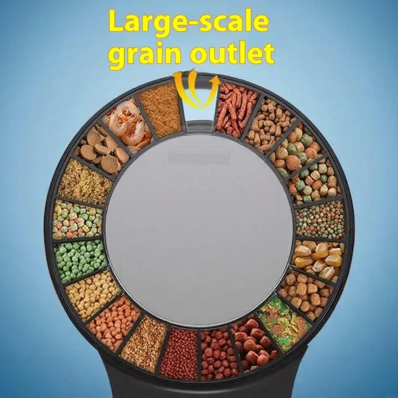 Fish Feeder Automatic Dispenser Timing Fishtank Use Zpaxo