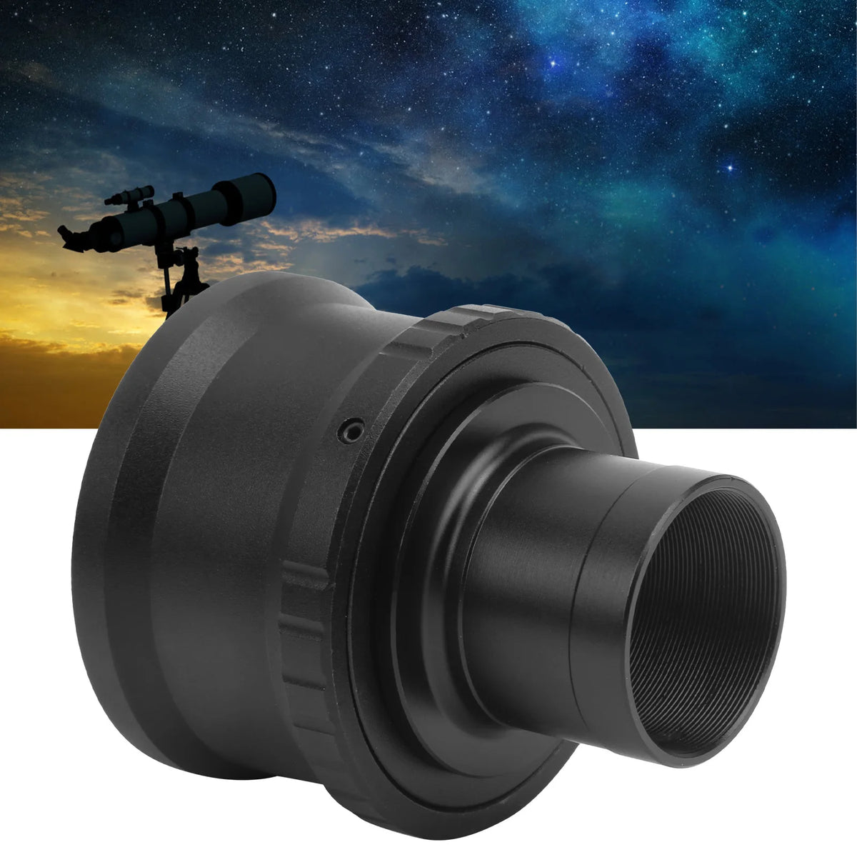 Astronomical Telescope T Mount Tube Adapter E Mirrorless Camera Metal Zpaxo