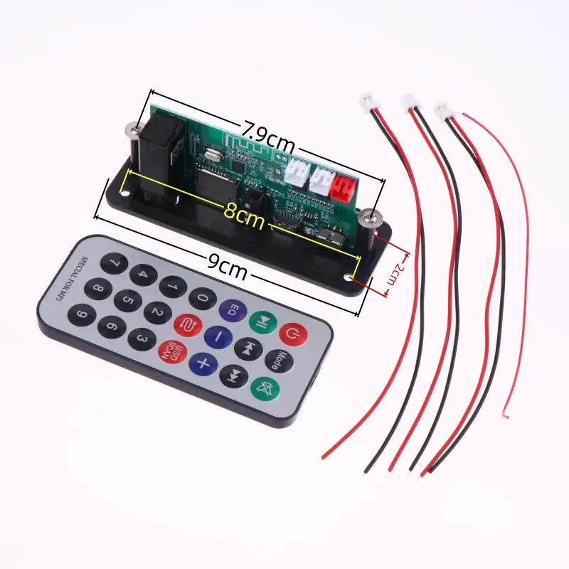 2 3W 6W Amplifier 5V MP3 Decoder Board Bluetooth 5 0 Stereo Audio DIY Zpaxo Onesize