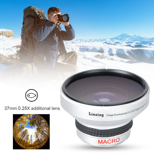 Fisheye Lens Lightweight Portable Silver Strong Applicability 0 25X Zpaxo Default Title