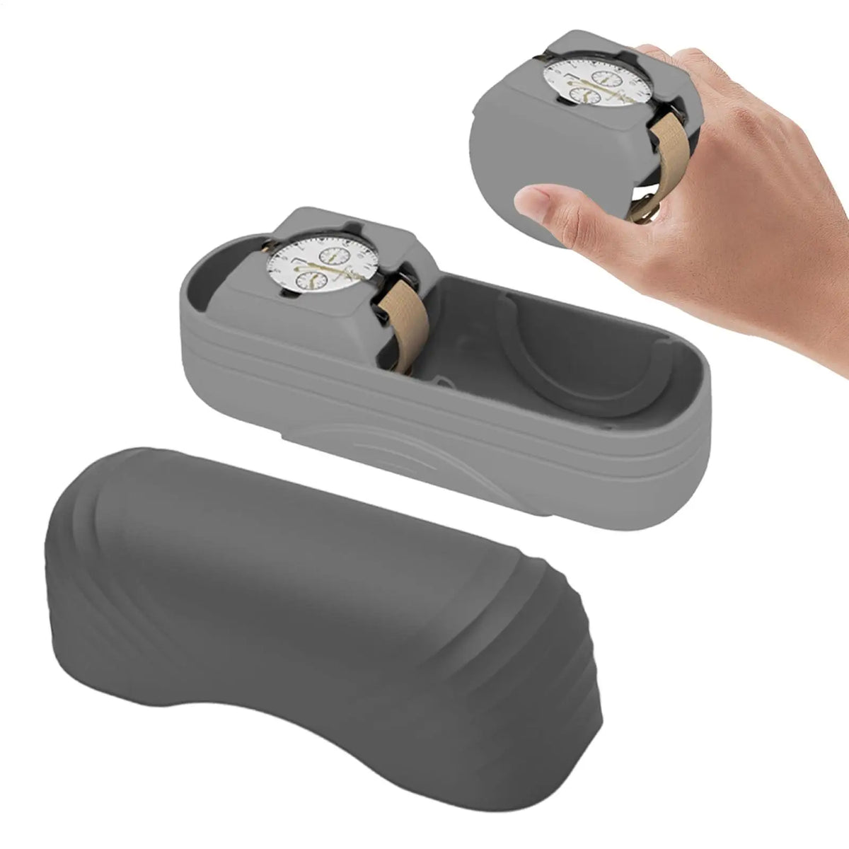 Travel Watch Case Double Lightweight Dust Proof Pouch Carrying Men Zpaxo