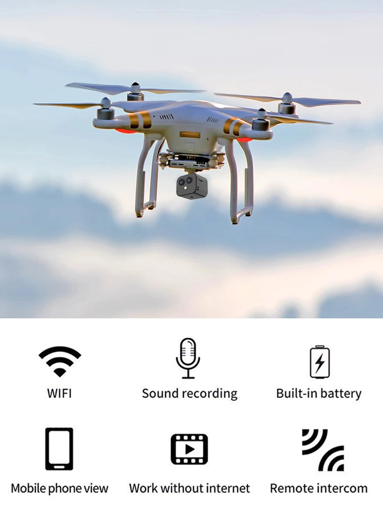 Wireless Camera Night Vision Voice Video Recorder USB Rechargeable Zpaxo