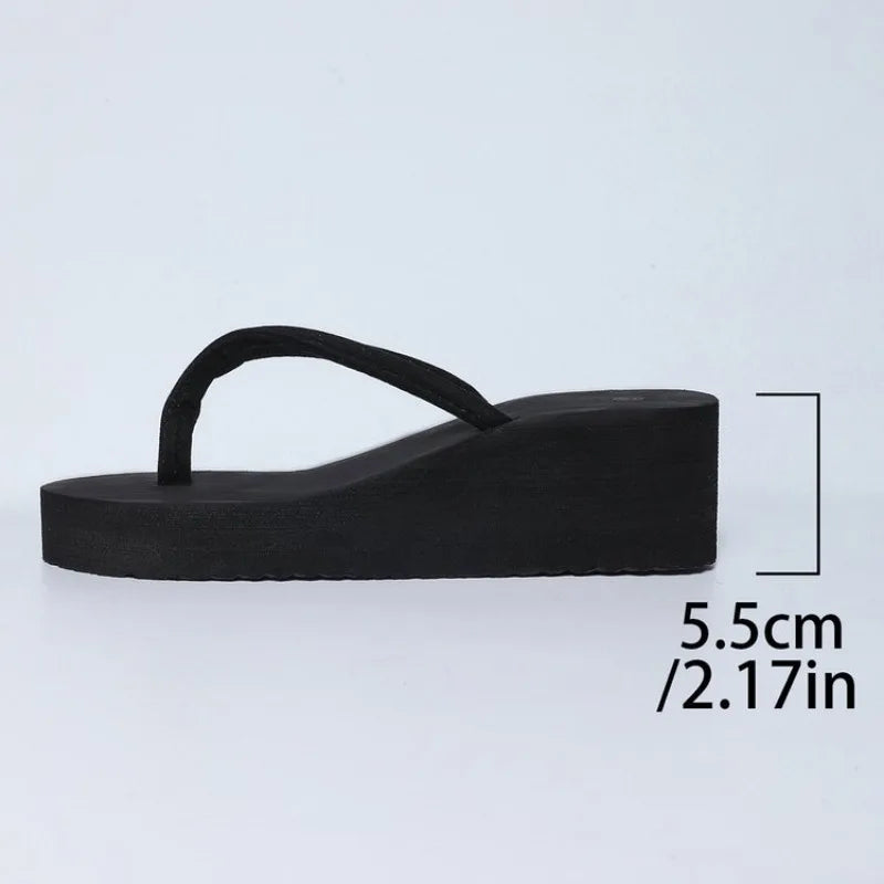 Slippers Summer Shoes Women Wedges Sandals Slides Beach Home Flip Zpaxo