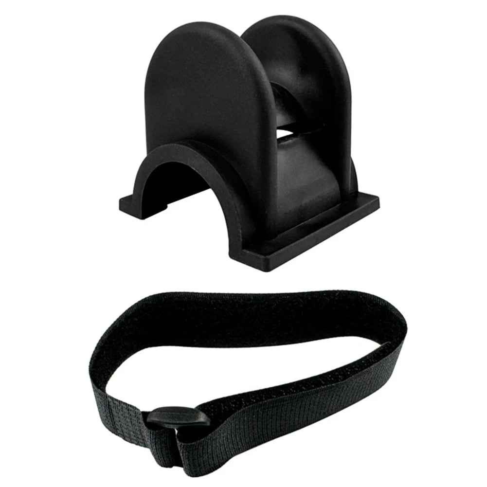 U-shaped Fishing Rod Support Portable Feeder Pod Stand TPE Baits Zpaxo Black