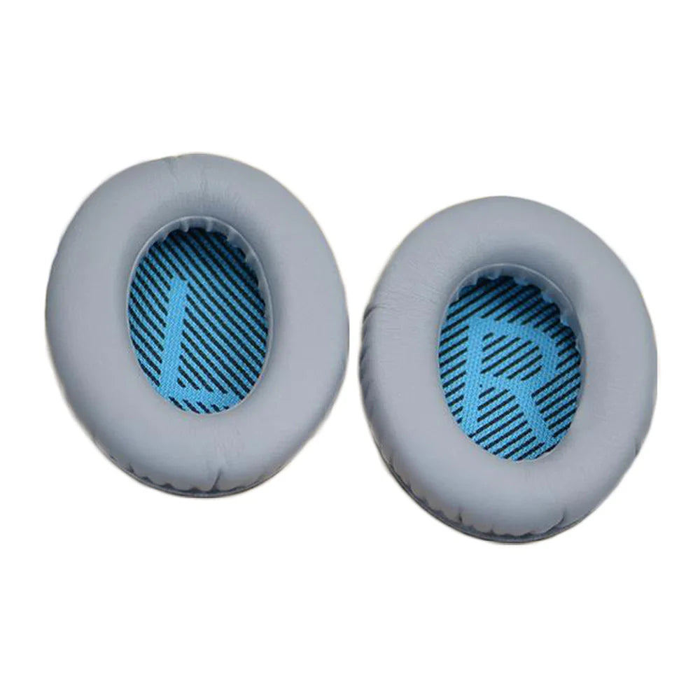 Replacement Earpads For Bose QC2/QC15/QC25/QC35 AE2/2W/2i Headphones Ear Pads Memory Foam Ear Cushions Accessories Repair Parts Zpaxo Gray Blue LR