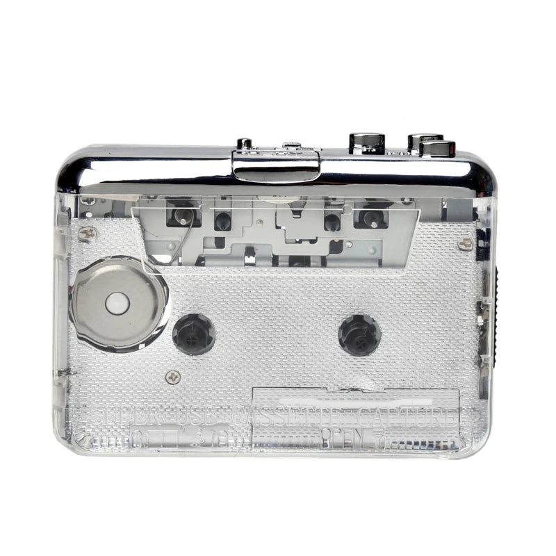 Y1UB Clear Shell Audio Music Cassette Tape MP3 Digital Converter Zpaxo Default Title