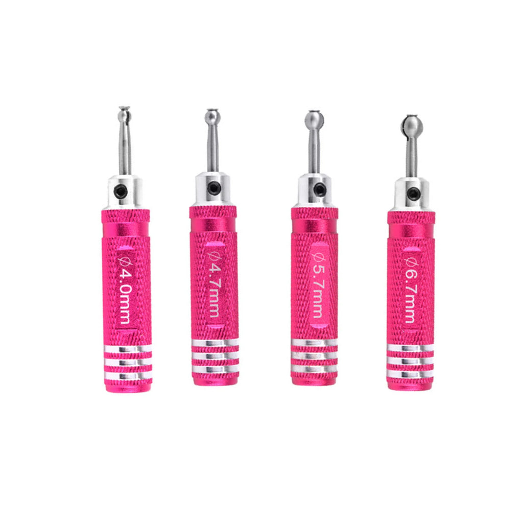 Steel Aluminum Ball Head Reamer Driver Repair Tools RC Model Car Zpaxo