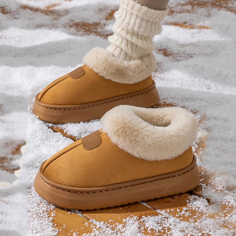 Winter Women's Indoor Slippers Warm Thick Sole Soft Comfortable Zpaxo