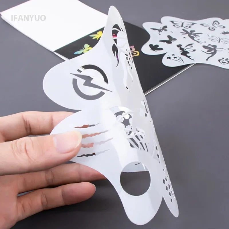 Reusable Face Painting Template Adults Children Body Art Party Makeup Zpaxo