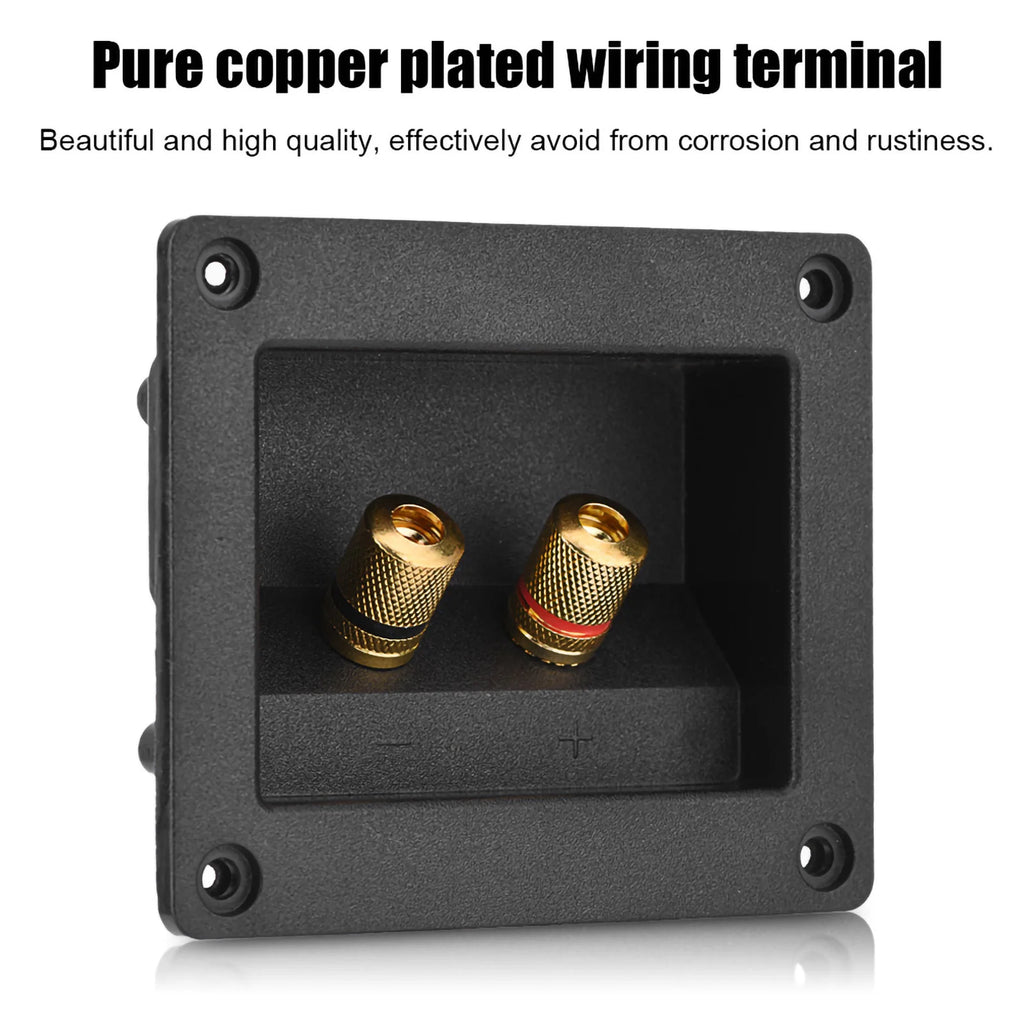 Terminal Box Acoustic Components Hifi Speaker 2 Copper Binding Post Zpaxo