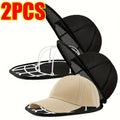 1/2Pcs set Hat washing set, baseball duckbill cap, washing and sun drying integrated, non deformed machine wash protective rack Zpaxo 2PCS-Black