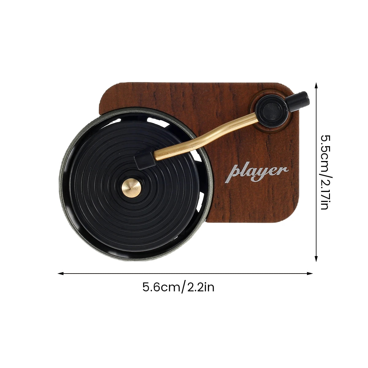 14PCS/SET Car Air Outlet Rotary Aromatherapy Creative Atmosphere Perfume Decoration Retro Gramophone Perfume Fragrance Tablets Zpaxo