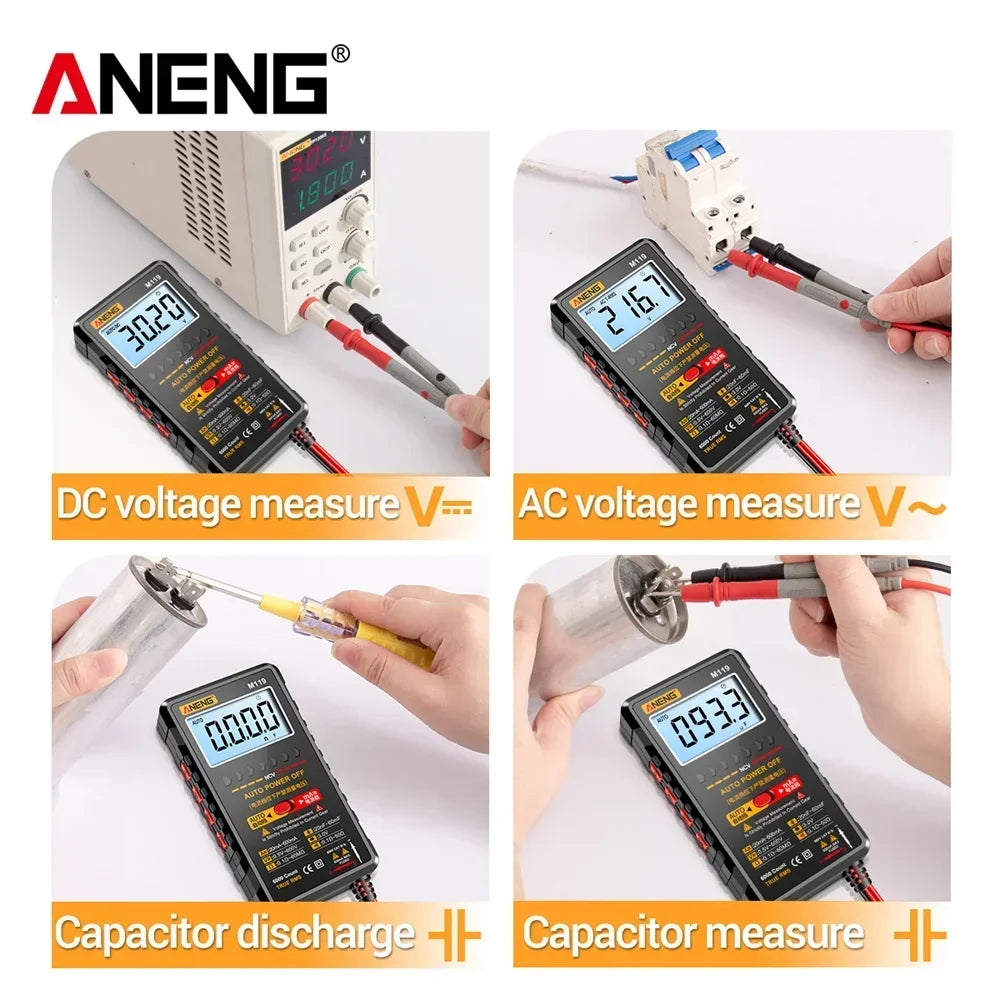 Digital Multimeter 6000 Transistor Capacitor Meterwith NCV Data Hold Zpaxo