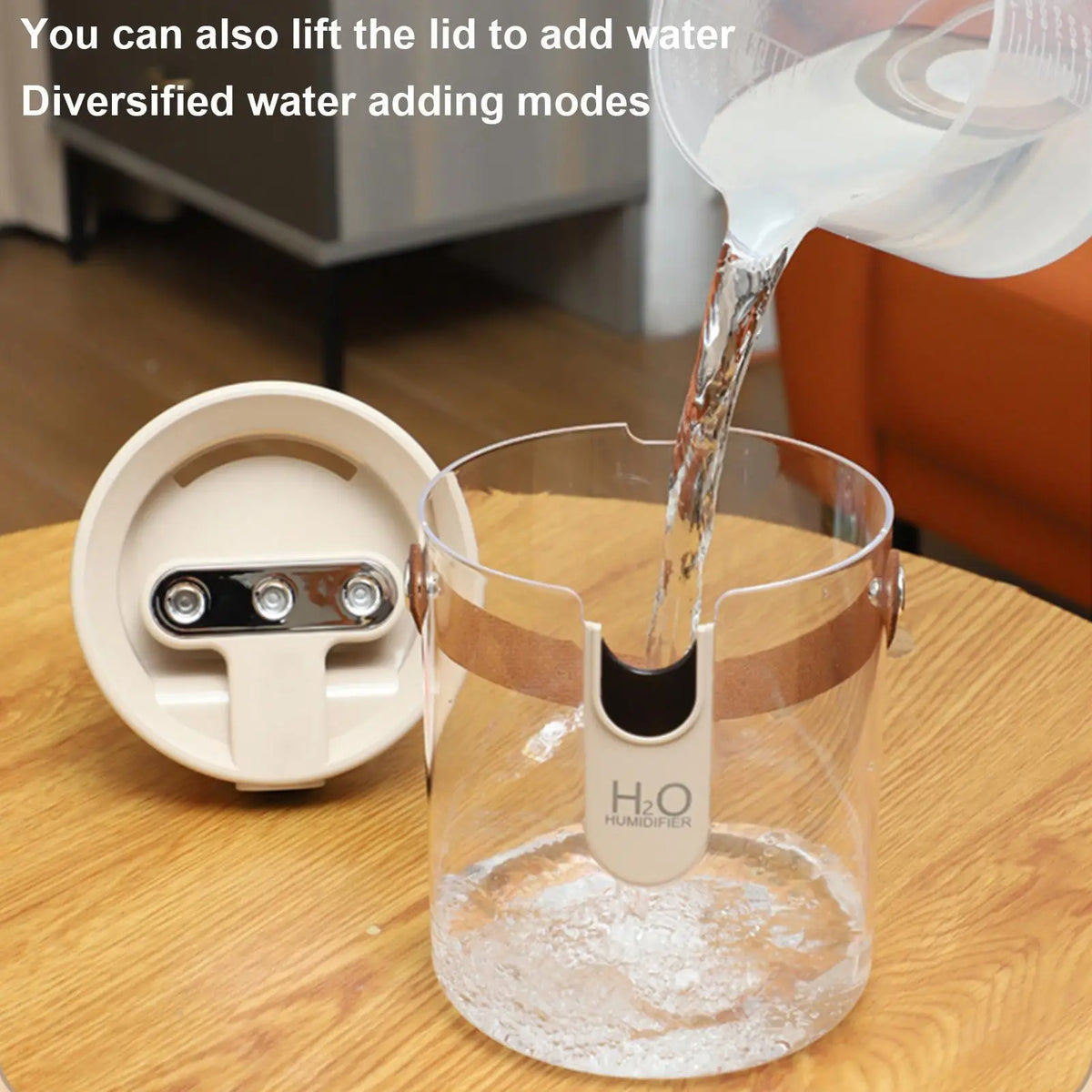 Quiet Humidifier 5 Mist Levels 3 Nozzles Maker Bedroom Home Office Zpaxo