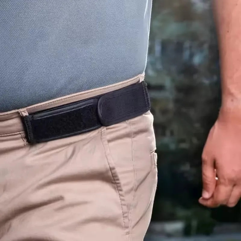 Unisex No-buckle Elastic Belt Adjustable Invisible Casual Versatile Zpaxo
