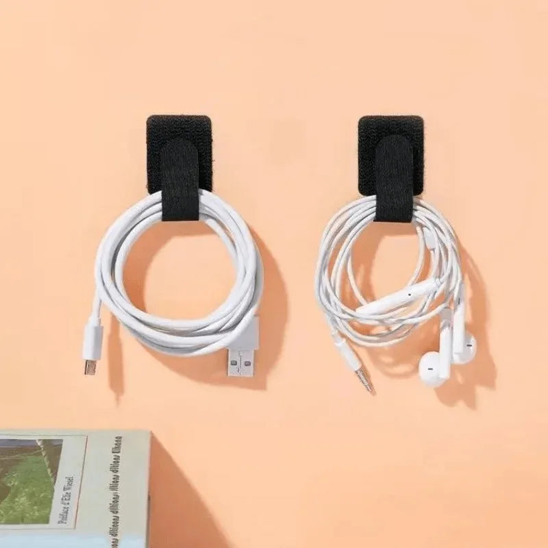 Reusable Cable Ties Fastening Wire Organizer Cord Rope Holder Self Adhesive Adjustable Cord Organizer Straps Desk Management Zpaxo