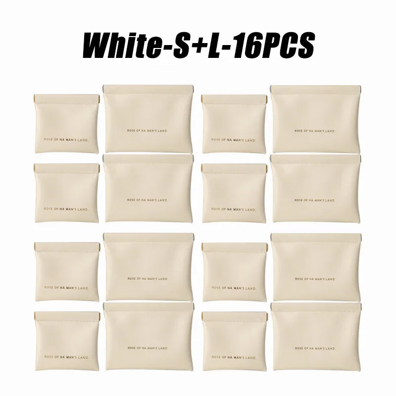 Small Makeup Bag Data Mini Portable Cable Digital Storage Zpaxo Mix-White-16PCS
