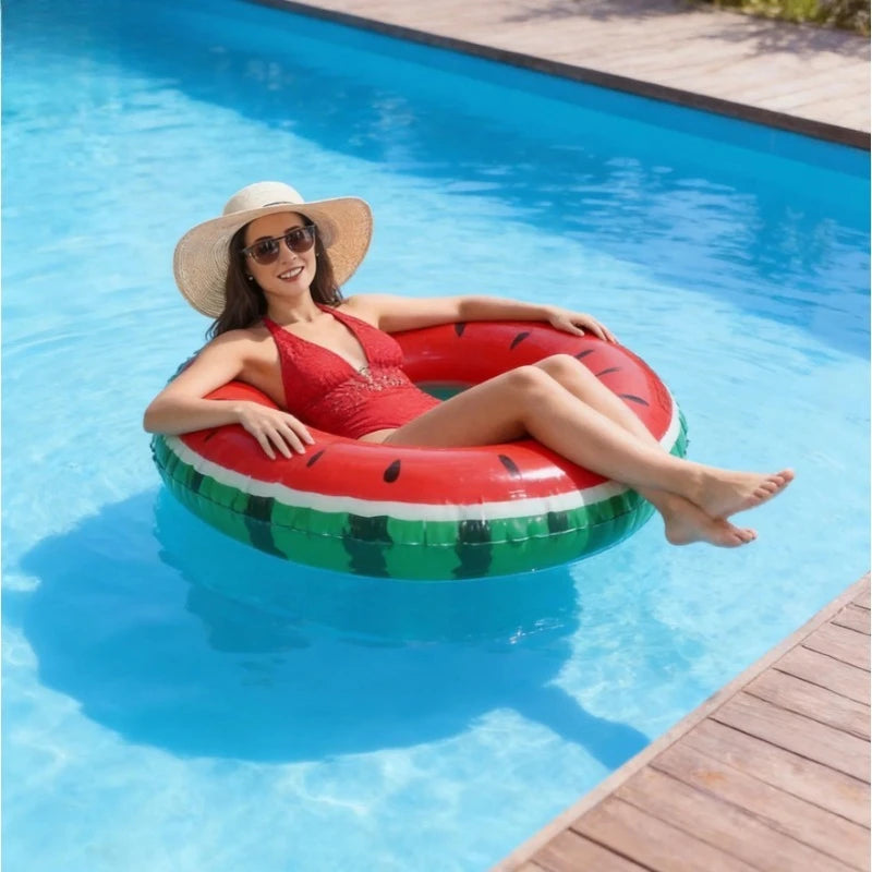 Fun Fruit-shaped Swimming Ring Adults Vibrant Summer Pool Beach Float Zpaxo