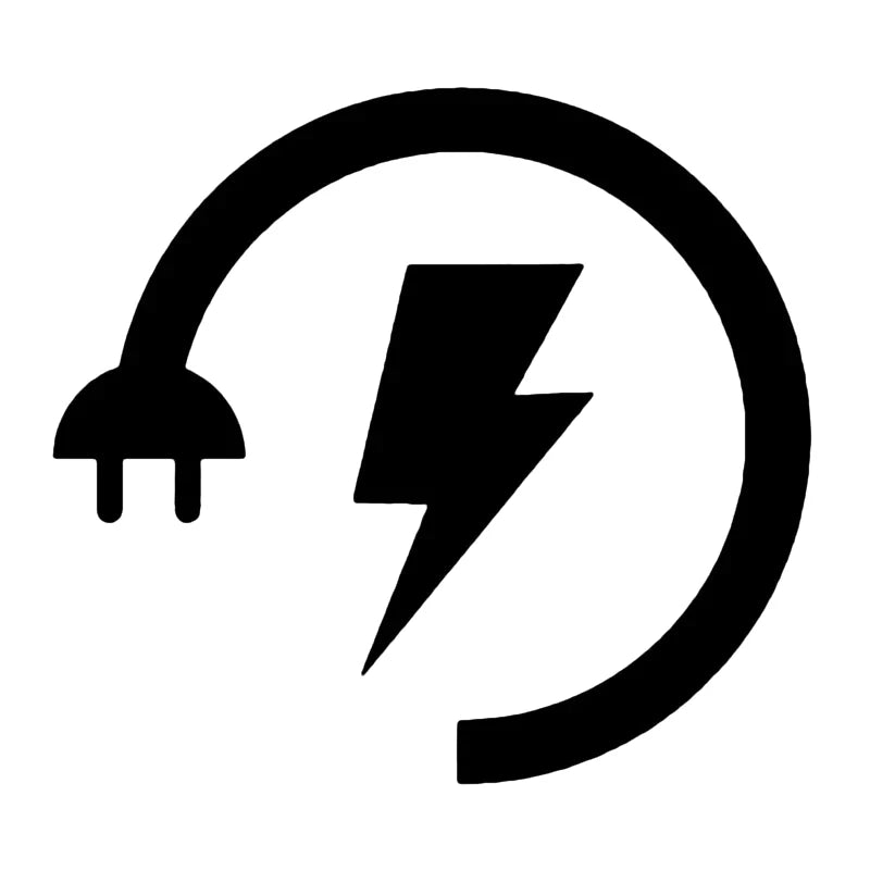 Electric Plug Shape Fashion Car Sticker Bumper Windshield Auto Decal Motorcycle Laptop Waterproof Truck Automobile Vehicles Zpaxo